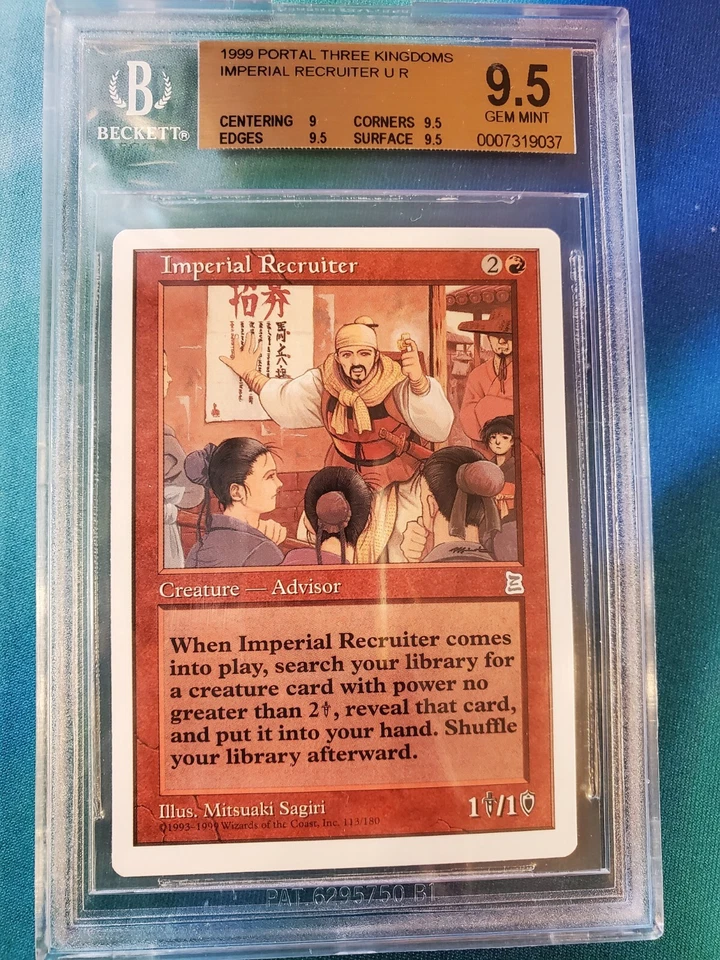 Imperial Recruiter * BGS 9.5 graded * MTG Portal Three Kingdoms (P3K) - Image 1 of 4