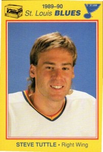 Steve Tuttle 1989-90 St. Louis Blues Kodak
