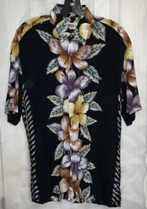 Campia Men’s Size Small Hawaiian Floral Print Short Sleeve Button Up Shirt - Picture 1 of 5