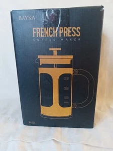 BAYKA French Press Coffee Maker, Dark Pewter Glass Large 34oz - Picture 1 of 6