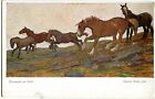 Künstler-AK Oswald Roux, "Pferdealm in Tirol", Wiener Kunst um 1910 /Pferd
