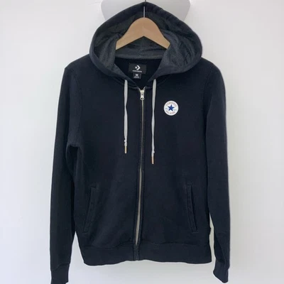 Sweat à capuche Converse zippé intégral bleu marine homme moyen - Photo 1/4