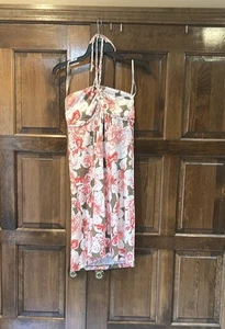 NWT Tommy Bahama Watercolor Floral Print Halter Neck Cover Up Dress Size Small - Picture 1 of 6