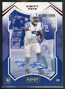 Panini Playoff 2021 Kwity Paye #248 Red Zone RC automático - Imagen 1 de 2