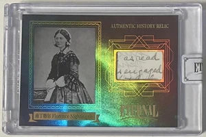 Florence Nightingale 2024 Eternal #/D 33/75 Handwritten Cut Letter Relic Card - Bild 1 von 4