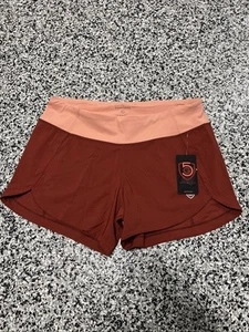 Goal Five Excel Training Shorts Cinnabar Faded Rose Red Pink Womens Sz Large - Picture 1 of 5