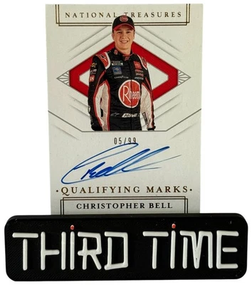 2020 National Treasures Qualifying Marks Autographed CHRISTOPHER BELL  /99 - Image 1 of 3