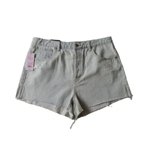 Wild Fable Distressed superhoher Bund leichte Waschung abgeschnittene Shorts Damengröße 14 - Bild 1 von 12