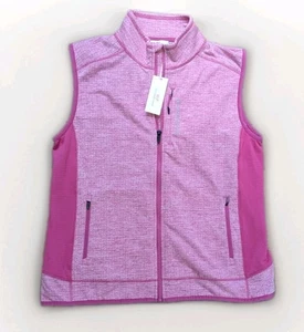 VINEYARD VINES Fairwinds Pink Thermal Lined Knit Zip Vest sz Large NWT - Picture 1 of 9