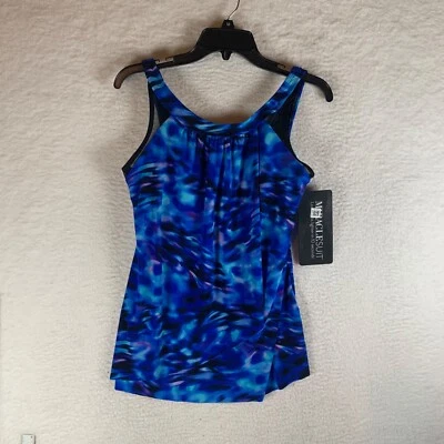 Top de natación Miraclesuit para mujer Cloud Leopard Ursula Tankini azul talla 12 nuevo con etiquetas 9354 Foto 1 de 4