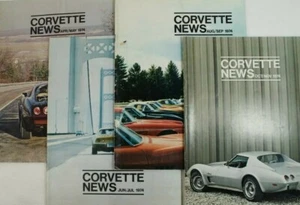 LOT 4 1974 Corvette News Magazine Car Auto Engine - Picture 1 of 13