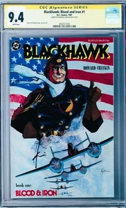 Blackhawk: Blood and Iron #1 CGC SS 9.4 (1987, DC) Signed by Howard Chaykin - Picture 1 of 2