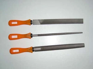 Metallfeilen 30cm lang ( flach, halbrund + rund ) 3-er Set - günstig ersteigern. - Bild 1 von 1