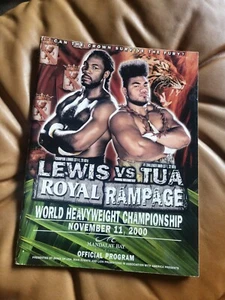 LENNOX LEWIS VS DAVID TUA OFFIZIELLES KAMPFPROGRAMM - Bild 1 von 1