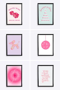 Taylor Swift Merchandising Impresiones Sala Carteles Set de 6 Swiftie Fan Club Arte de Pared A2 A3 - Imagen 1 de 10