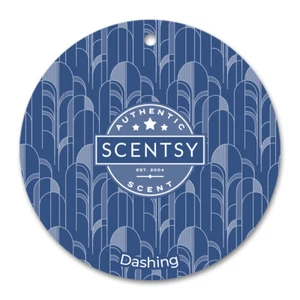 Scentsy Scent Circle Dashing (Vanilla & Mahogany Scent) Blue Retired NEW - Picture 1 of 2
