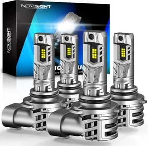 NOVSIGHT 9005 9006 LED Combo Faros Bombillas Tamaño 1:1 Kit de haz alto bajo Blanco - Imagen 1 de 8