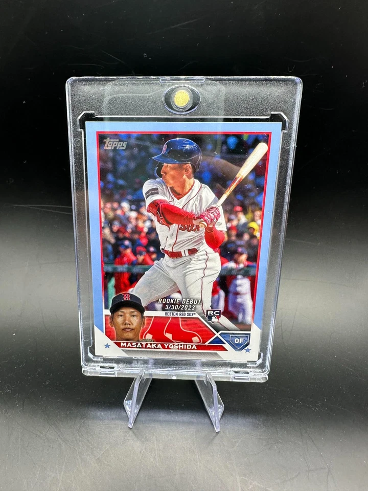2023 Topps Update Masataka Yoshida ROOKIE RC Father's Day Blue Parallel #/50 SP - Image 1 of 2