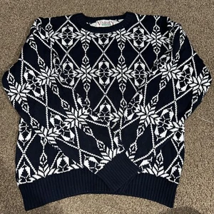 Vintage Varsity Savile Row Mens XL Chunky Knit Sweater Crewneck 80s - Picture 1 of 6