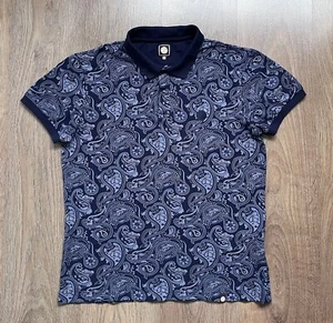 PRETTY GREEN PAISLEY PRINT MENS POLO SHIRT SIZE M MEDIUM CHEST LOGO - Picture 1 of 8