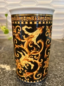 VERSACE BY ROSENTHAL, GERMANY "BAROCCO" VASE, 5.5 INCH - Picture 1 of 11
