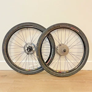 MAVIC MX317 BICYCLE WHEELS SET DISC 26" SPECIALIZED STOUT SHIMANO M525 - Picture 1 of 9