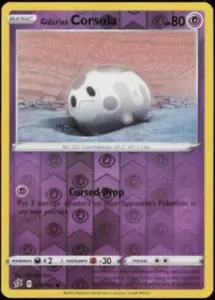 Pokemon - Galarian Corsola - 078/192 - Rebel Clash - Reverse Holo - NM/M - Picture 1 of 1