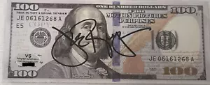 Joe Rogan Signed $100 Dollar Prop Bill (TV Host/Podcaster) Authenticated & COA! - Picture 1 of 3