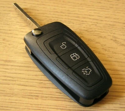 CARCASA DE LLAVE MANDO 3 BOTONES Para Ford Focus III Mondeo IV C-Max S-Max - Imagen 1 de 3