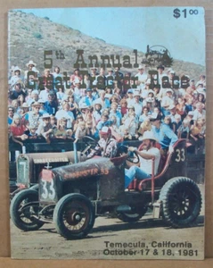 5th Annual Great Tractor Race Program ~ Temecula, Kalifornien - 17. & 18. Oktober 1981 - Bild 1 von 4