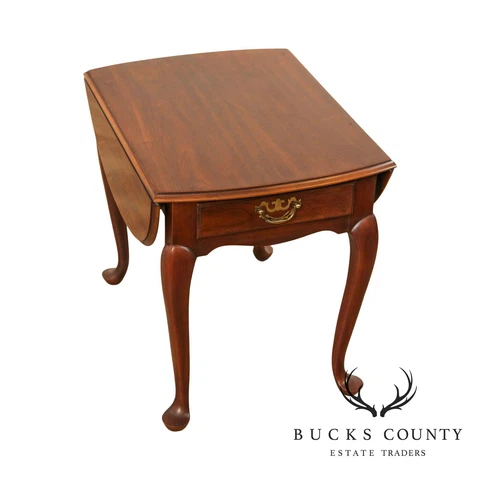 Drexel Legacy Cherry Queen Anne Style Drop Leaf Side Table Cover