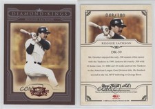 2008 Donruss Threads Diamond Kings Red Framed /100 Reggie Jackson #DK-39 HOF