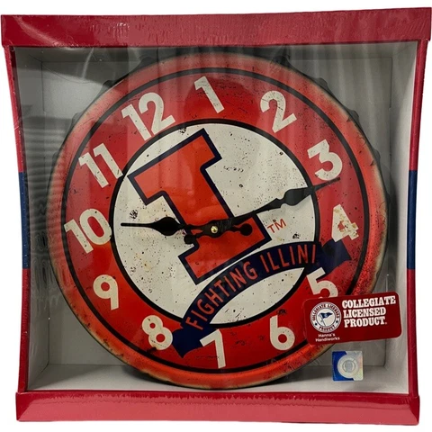Fighting Illini Bottlecap Clock Cover