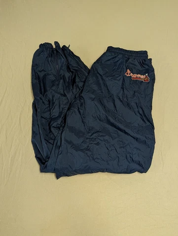 Vtg Competitor MLB Atlanta Braves Pants Wind Breaker Size XL 90’s Cover