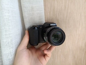 🔥Cámara compacta digital Nikon Coolpix L810 negra 16,1 MP🔥Juego completo funcionando🔥 - Imagen 1 de 7
