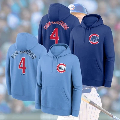 HOT 2025 - Pete Crow-Armstrong Chicago Cubs игрок имя и номер пуловер толстовка с капюшоном - Изображение 1 из 4