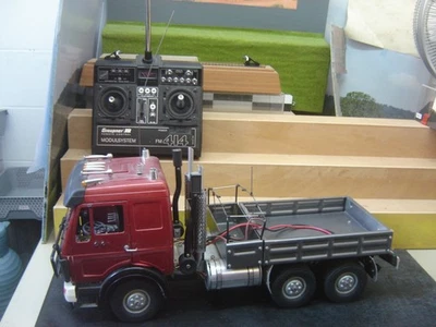 Wedico 1:16 MB 3-achs Zugmaschine mit Graupner FM414 Sender "Gebraucht"(AND) - Bild 1 von 4