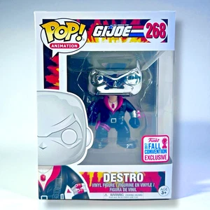 Funko Pop! G.I. Joe Destro #268 2017 NYCC Figur SHELF WEAR Convention Neu - Bild 1 von 8