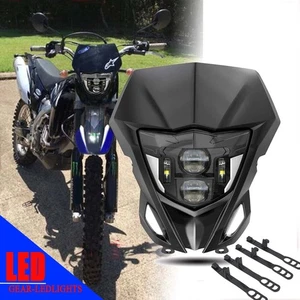 LED Headlight DRL Black Shell for Yamaha WR450F WR450 WR250F WR426F Enduro 2007+ - Bild 1 von 12