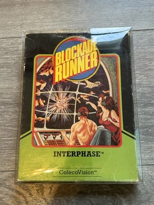 Blockade Runner ColecoVision Video Game Cartridge Box Manual 1984 Interphase - Image 1 of 3
