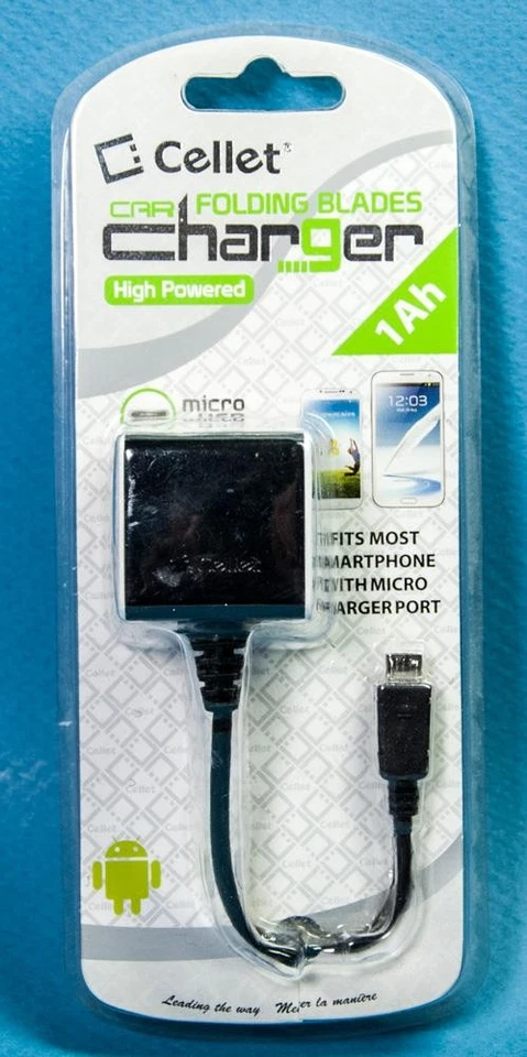 Cellet Cargador Coche Smartphone Hojas Plegables 1Ah Nuevo Foto 1 de 4