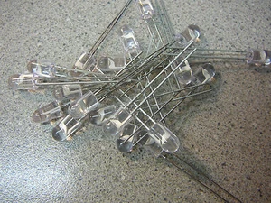 HEWLETT PACKARD T-1 3/4 (5mm) Oval Precision Optical Perf LED Amber Clear Qty.10 - Picture 1 of 1