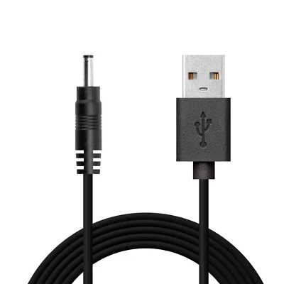 Cavo Alimentazione USB Connettore DC 3.5mm 80 cm Carica per MP3 PDA Tablet Nero