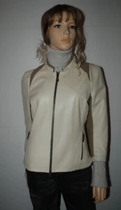 VESPUCCI Schöne Leder Jacke mit 3/4 Ärmeln Gr. 42 ( 36-38 ) - Bild 1 von 16