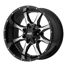 Moto Metal 18" Gloss Black Machined MO970 18x9 5x4.5 +18mm Aluminum Wheel
