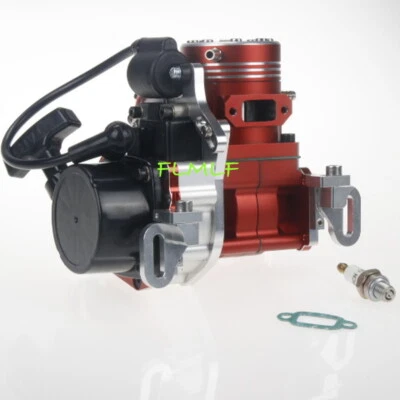 Motor FLMLF 26CC 2 tiempos 4 pernos para barco de radiocontrol motor de gasolina marino 1/5 RCMK ZENOAH Foto 1 de 4