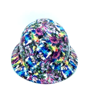 Bad Ass Vented Wide Brim Hard Hat Hydro Dipped in Rick & Morty 2 - Picture 1 of 4