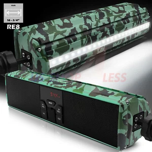 Bluetooth Motorcycle Stereo Speakers Soundbar Audio System MP3 USB ATV 4Wheeler - Picture 1 of 9