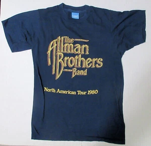 Camiseta PEQUEÑA Allman Brothers Band 1980 Vintage Gira Norteamericana - Imagen 1 de 3