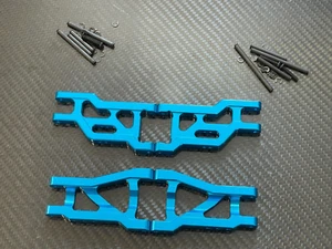 Brazos de suspensión delanteros y traseros de aluminio para Traxxas DRAG SLASH VXL azul - Imagen 1 de 3